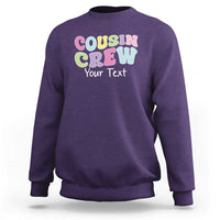 Personalized Matching Cousin Crew Sweatshirt Custom Name Retro Family Reunion Cousins Vacation - Wonder Print Shop