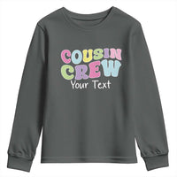 Personalized Matching Cousin Crew Youth Sweatshirt Custom Name Retro Family Reunion Cousins Vacation - Wonder Print Shop
