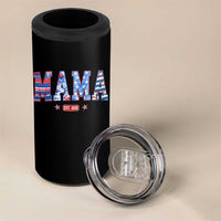American Mama Est 2025 4 in 1 Can Cooler Tumbler 4th of July Pregnancy Reveal - Wonder Print Shop