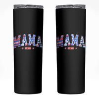 American Mama Est 2025 Skinny Tumbler 4th of July Pregnancy Reveal - Wonder Print Shop