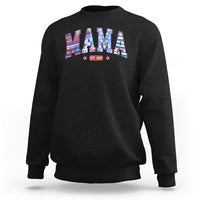 American Mama Est 2025 Sweatshirt 4th of July Pregnancy Reveal - Wonder Print Shop