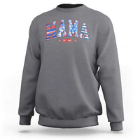 American Mama Est 2025 Sweatshirt 4th of July Pregnancy Reveal - Wonder Print Shop