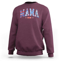 American Mama Est 2025 Sweatshirt 4th of July Pregnancy Reveal - Wonder Print Shop
