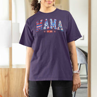 American Mama Est 2025 T Shirt For Women 4th of July Pregnancy Reveal - Wonder Print Shop