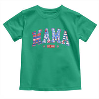 American Mama Est 2025 Toddler T Shirt 4th of July Pregnancy Reveal - Wonder Print Shop