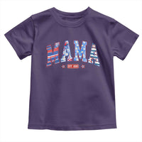 American Mama Est 2025 Toddler T Shirt 4th of July Pregnancy Reveal - Wonder Print Shop
