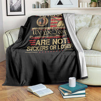 Veterans Are Not Suckers Or Losers Throw Blanket Vintage Old 1776 Vintage Flag We The People Veteran Patriotic