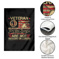 Veterans Are Not Suckers Or Losers Garden Flag Vintage Old 1776 Vintage Flag We The People Veteran Patriotic