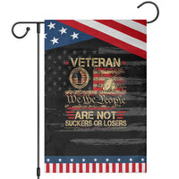 Veterans Are Not Suckers Or Losers Garden Flag Vintage Old 1776 Vintage Flag We The People Veteran Patriotic