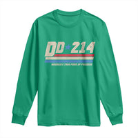 DD-214 Long Sleeve Shirt Armed Forces Military Alumni Vintage Veteran - Wonder Print Shop