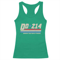 DD-214 Racerback Tank Top Armed Forces Military Alumni Vintage Veteran - Wonder Print Shop