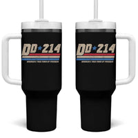 DD-214 Tumbler With Handle Armed Forces Military Alumni Vintage Veteran - Wonder Print Shop