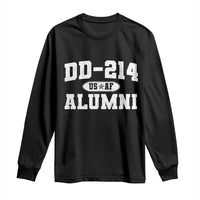 DD-214 US Air Force Alumni Long Sleeve Shirt US Military Veteran Retired - Wonder Print Shop