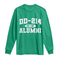 DD-214 US Air Force Alumni Long Sleeve Shirt US Military Veteran Retired - Wonder Print Shop