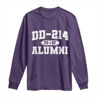 DD-214 US Air Force Alumni Long Sleeve Shirt US Military Veteran Retired - Wonder Print Shop