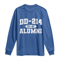 DD-214 US Air Force Alumni Long Sleeve Shirt US Military Veteran Retired - Wonder Print Shop