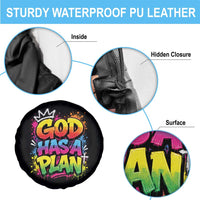 God Has A Plan Spare Tire Cover Graffiti Rap Christian Faith Graphic