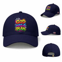 God Has A Plan Baseball Cap Graffiti Rap Christian Faith Graphic