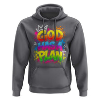God Has A Plan Hoodie Graffiti Rap Christian Faith Graphic