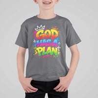 God Has A Plan T Shirt For Kid Graffiti Rap Christian Faith Graphic