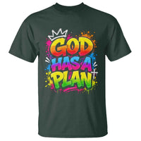 God Has A Plan T Shirt Graffiti Rap Christian Faith Graphic