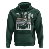 Funny Jesus Basketball Hoodie He Is Rizzin Retro Y2K Playing Basketball