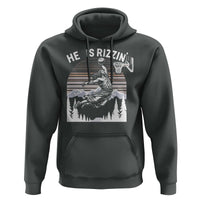 Funny Jesus Basketball Hoodie He Is Rizzin Retro Y2K Playing Basketball