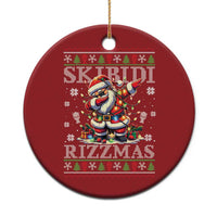 Skibidi Rizzmas Xmas Christmas Ornament Rizz Santa Claus Funny Xmas Gen Alpha - Wonder Print Shop