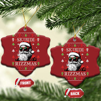 Skibidi Rizzmas Xmas Christmas Ornament Rizz Santa Claus Funny Christmas Gen Alpha - Wonder Print Shop