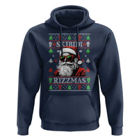 Skibidi Rizzmas Christmas Hoodie Rizz Santa Claus Funny Xmas Gen Alpha Ugly Christmas