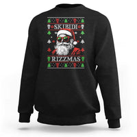 Skibidi Rizzmas Christmas Sweatshirt Rizz Santa Claus Funny Xmas Gen Alpha Ugly Christmas - Wonder Print Shop