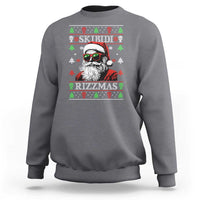 Skibidi Rizzmas Christmas Sweatshirt Rizz Santa Claus Funny Xmas Gen Alpha Ugly Christmas - Wonder Print Shop
