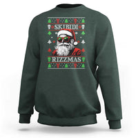 Skibidi Rizzmas Christmas Sweatshirt Rizz Santa Claus Funny Xmas Gen Alpha Ugly Christmas - Wonder Print Shop