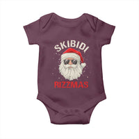 Skibidi Rizzmas Christmas Baby Onesie Rizz Santa Claus Retro Funny Xmas Gen Alpha Kid