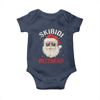 Skibidi Rizzmas Christmas Baby Onesie Rizz Santa Claus Retro Funny Xmas Gen Alpha Kid