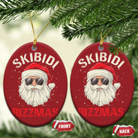 Skibidi Rizzmas Xmas Christmas Ornament Rizz Santa Claus Retro Funny Xmas Gen Alpha Kid - Wonder Print Shop