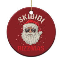 Skibidi Rizzmas Xmas Christmas Ornament Rizz Santa Claus Retro Funny Xmas Gen Alpha Kid - Wonder Print Shop