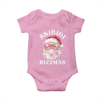 Skibidi Rizzmas Christmas Baby Onesie Rizz Santa Pink Bubble Gum Funny Xmas Gen Alpha Girl Kids