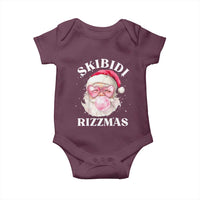 Skibidi Rizzmas Christmas Baby Onesie Rizz Santa Pink Bubble Gum Funny Xmas Gen Alpha Girl Kids