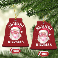Skibidi Rizzmas Xmas Christmas Ornament Rizz Santa Pink Bubble Gum Funny Xmas Gen Alpha Girl Kids - Wonder Print Shop