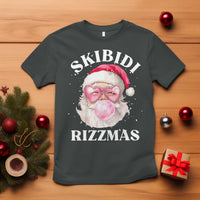 Skibidi Rizzmas Christmas T Shirt Rizz Santa Pink Bubble Gum Funny Xmas Gen Alpha Girl Kids - Wonder Print Shop