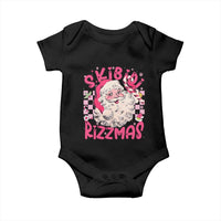 SKIBIDI Rizzmas Santa Baby Onesie Rizz Santa Pink Groovy Funny Xmas Gen Alpha Girl Kids