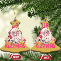 Skibidi Rizzmas Santa Christmas Ornament Rizz Santa Pink Groovy Funny Xmas Gen Alpha Girl Kids - Wonder Print Shop