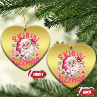 Skibidi Rizzmas Santa Christmas Ornament Rizz Santa Pink Groovy Funny Xmas Gen Alpha Girl Kids - Wonder Print Shop