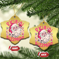 Skibidi Rizzmas Santa Christmas Ornament Rizz Santa Pink Groovy Funny Xmas Gen Alpha Girl Kids - Wonder Print Shop