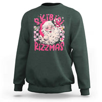 Skibidi Rizzmas Christmas Sweatshirt Rizz Santa Groovy Funny Xmas Gen Alpha Girl Kids - Wonder Print Shop