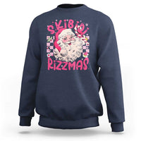 Skibidi Rizzmas Christmas Sweatshirt Rizz Santa Groovy Funny Xmas Gen Alpha Girl Kids - Wonder Print Shop