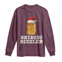 Christmas Skibidi Toilet Rizzler Long Sleeve Shirt Meme Funny Memes Brainrot Rizz
