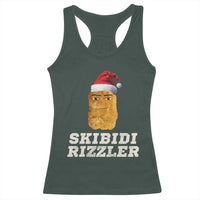 Christmas Skibidi Toilet Rizzler Racerback Tank Top Meme Funny Memes Brainrot Rizz