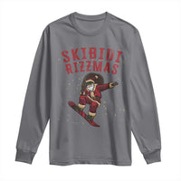 Skibidi Rizzmas Christmas Long Sleeve Shirt Rizz Santa Claus Skater Skateboard Skateboarder Kid Cool